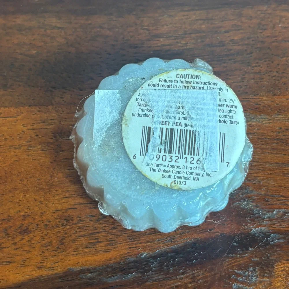 Yankee Candle Sweet Pea Tarts Wax Melt 0.8oz Vintage‎ 2003 Retired Scent